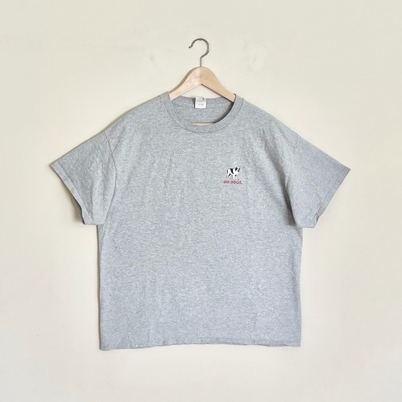 Vintage 90s Y2K Big Dogs “Stay On The Porch” Graphic Gray T Shirt Adult size XL - Picture 6 of 11